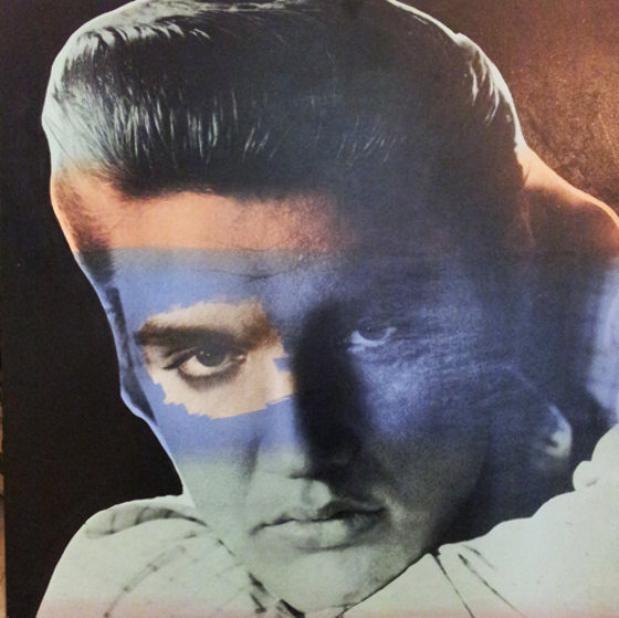 Steve Kaufman Limited Edition Silkscreen on Canvas:"Elvis 1 Black"