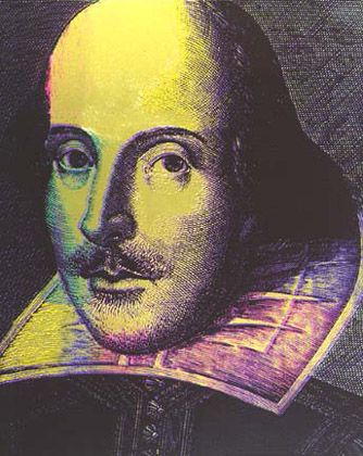 Steve Kaufman Limited Edition Silkscreen on Canvas:"Shakespear (State II)"