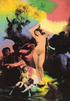 Steve Kaufman Limited Edition Silkscreen on Canvas:"Venus (State II)"