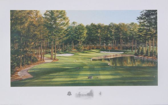 Steve Lotus Handsigned and Numbered Limited Edition Print:"2001 Atlanta Club Highlands Hole #15"