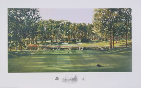 Steve Lotus Handsigned and Numbered Limited Edition Print:"2001 Atlanta Club Highlands Hole #17"