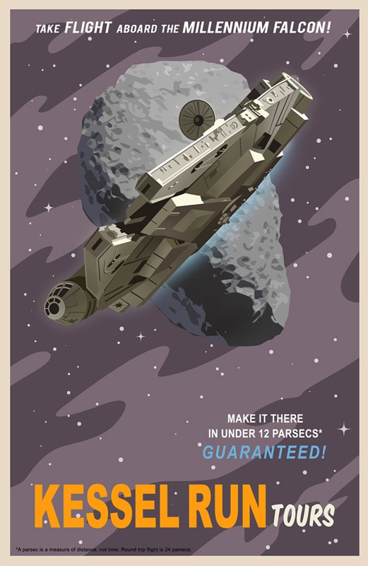 Steve Thomas Star Wars Limited Edition Art: "Kessel Run Tours"