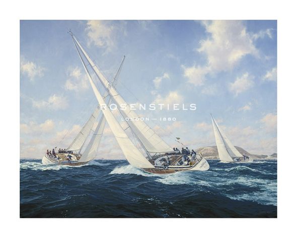Steven Dews Hand Numbered Limited Edition Print on Paper :"Swan 46s off Herm, Guernsey"