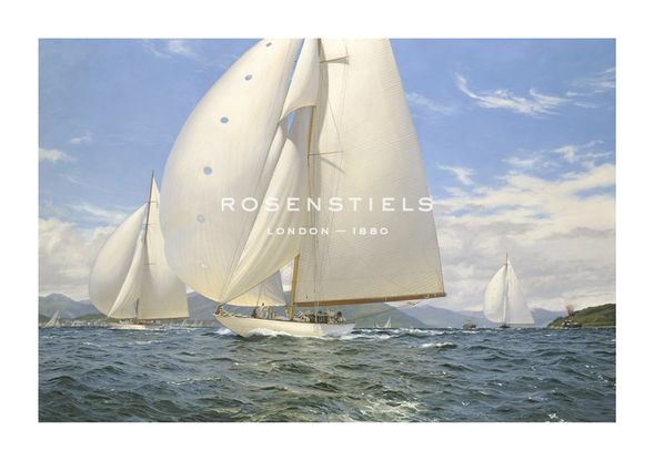 Steven Dews Hand Numbered Limited Edition Print on Paper :"Velsheda Shows Her Paces"