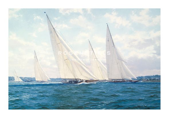 Steven Dews Hand Numbered Limited Edition Print on Paper :"A Close Finish"