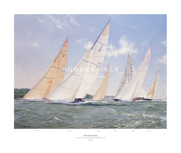 Steven Dews Hand Numbered Limited Edition Print on Paper :"Battling 12s"