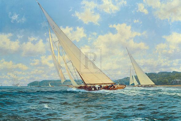 Steven Dews Hand Numbered Limited Edition Print on Paper :"Candida and Astra off Cowes"