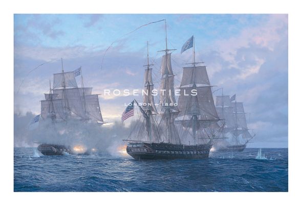 Steven Dews Hand Numbered Limited Edition Print on Paper :"Making Sternway until the Smoke Clears"