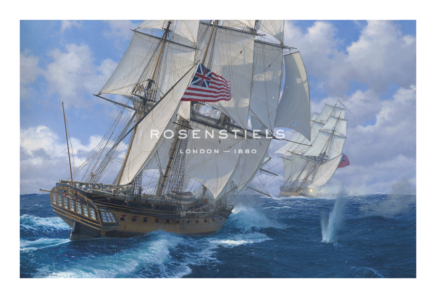 Steven Dews Hand Numbered Limited Edition Print on Paper :"The Chase"