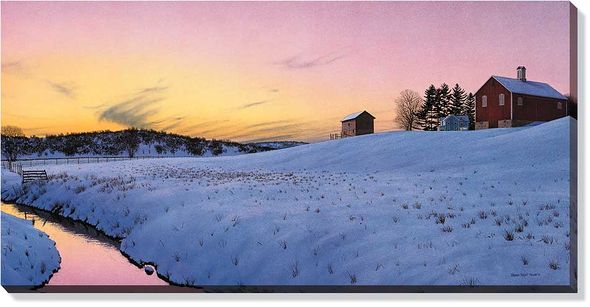 Steven R. Kozar Open Edition Gallery Wrap Canvas: "Evening Creek Farm"