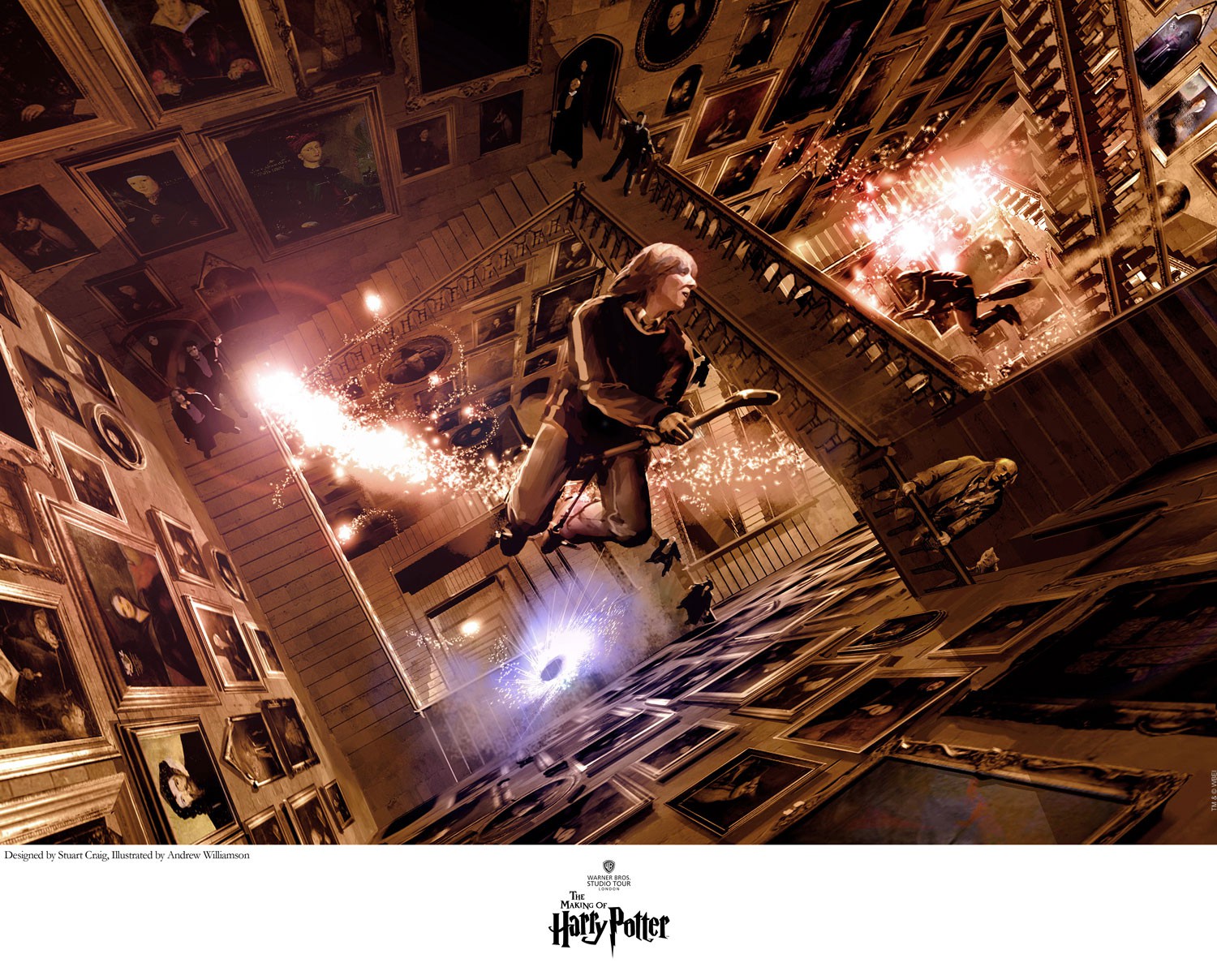 Stuart Craig Limited Edition Art: The Twins Depart - Harry Potter - JK ...