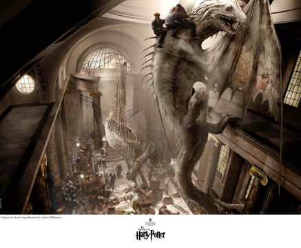 Stuart Craig Limited Edition Gicle&eacute; on Fine Art Paper:"Escape of the Dragon"