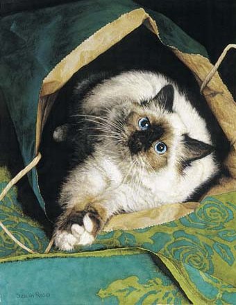 Sueellen Ross Open Edition Print:"Satisfied Customer"