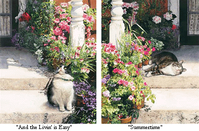 Sueellen Ross Artist Signed Ltd Edition Suite of 2 Prints: "Summertime and Living is Easy"