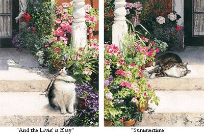 Sueellen Ross Artist Signed Ltd Edition Suite of 2 Prints: "Summertime and Living is Easy"