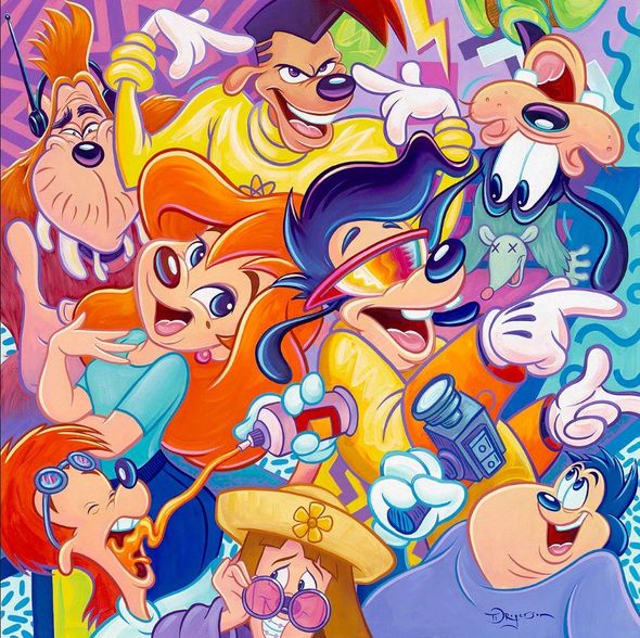 Tim Rogerson Signed Disney Ltd Ed Gallery Wrap Canvas:"Electric Ensemble"