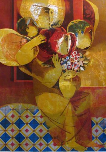 SUNOL ALVAR 29X40 Secondary Market Art: "MIRACLE QUOTIDIEN"