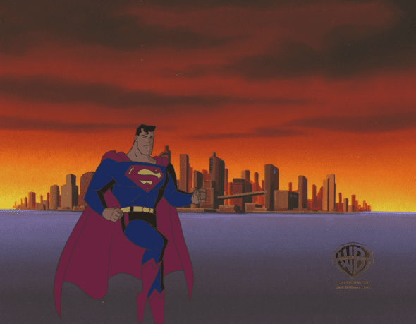 Superman the Animated Series Original Production Cel: "Superman"
