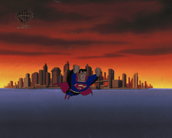 Superman the Animated Series Original Production Cel: "Superman"