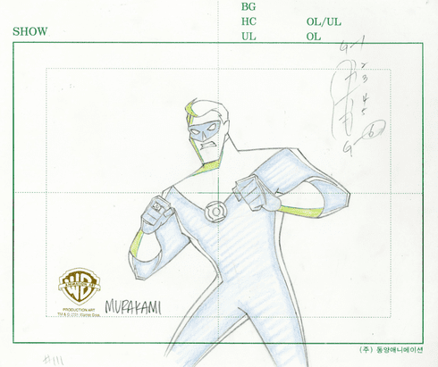 Superman the Animated Series Original Production Drawing: "Green Lantern" Superman the Animated Series Original Production Drawing: "Green Lantern"