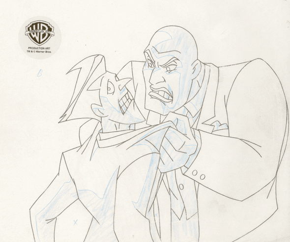 Superman the Animated Series Original Production Drawing: "Joker and Lex Luthor"