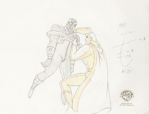 Superman the Animated Series Original Production Drawing: "Superman andJax-Ur" Superman the Animated Series Original Production Drawing: "Superman andJax-Ur"