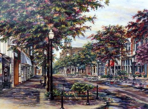 Susan Amidon Print-Signed and Numbered:"Afternoon On Eighth Street"