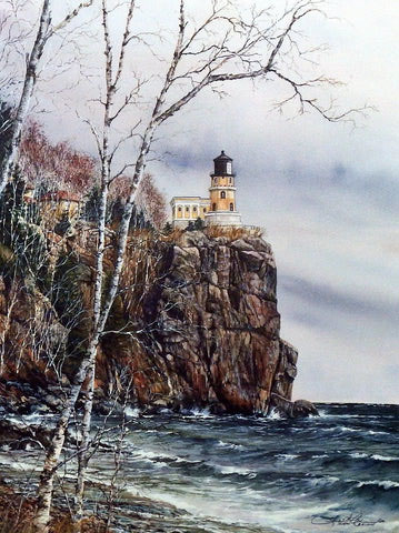 Susan Amidon Print-Signed and Numbered:"Split Rock Lighthouse 15 x 20"