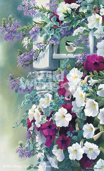 SUSAN BOURDET 18X11 Secondary Market Art: "VINTAGE GARDEN"