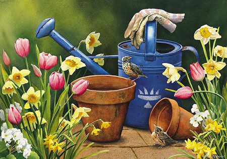 Susan Bourdet Limited Edition Print: "Spring Garden"