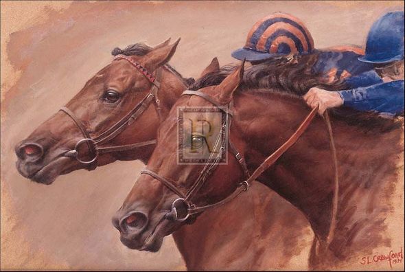 Susan Crawford Hand Numbered Limited Edition Print on Paper :"The Race That Never Was"