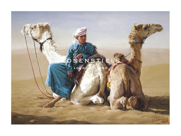 Susan Crawford Hand Numbered Limited Edition Print on Paper :"Waiting for the Racing"