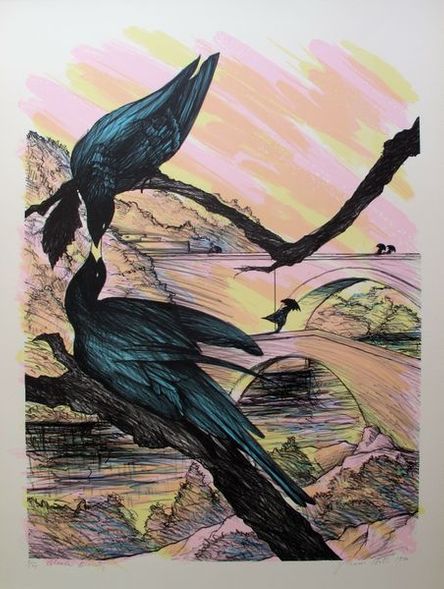 Susan Hall Hand Signed Limited Edition Lithograph:"Black Beauty"