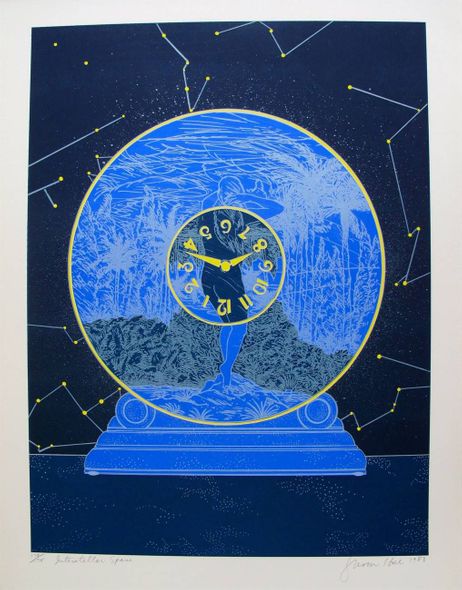 Susan Hall Hand Signed Limited Edition Lithograph:"Interstellar Space"