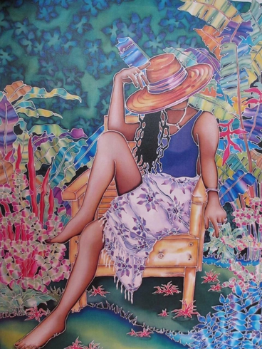 Susan Patricia Hand Signed: Hand Giclee Canvas: "Daydream Away " Susan Patricia Hand Signed: Hand Giclee Canvas: "Daydream Away "