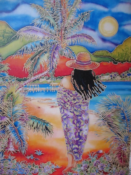 Susan Patricia Hand-Signed Limited Edition Canvas: "Paradise Calls "