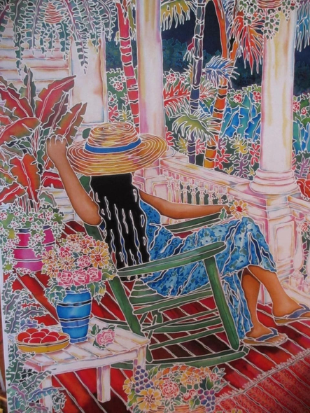Susan Patricia  Hand Signed: Limited Edition Embellished Canvas: "Bird Song "