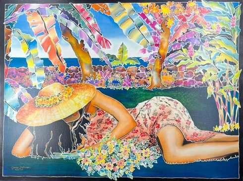 Susan Patricia Signed Limited Edition Canvas: "Island Life " Susan Patricia Signed Limited Edition Canvas: "Island Life "