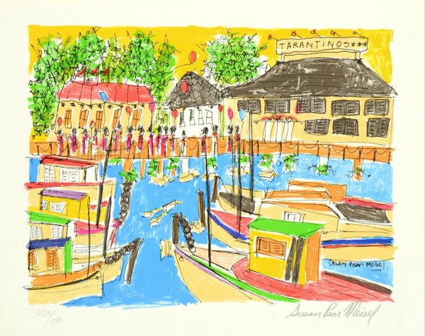 Susan Pear Meisel Limited Edition Lithograph on Paper: 