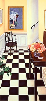 Susan Rios Handsigned and Numbered Limited Edition Hand-Pulled Serigraph on Paper: "Bouquet From The Side Garden"