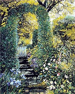 Susan Rios Handsigned and Numbered Limited Edition Hand-Pulled Serigraph on Paper: "The Path To Yourself"