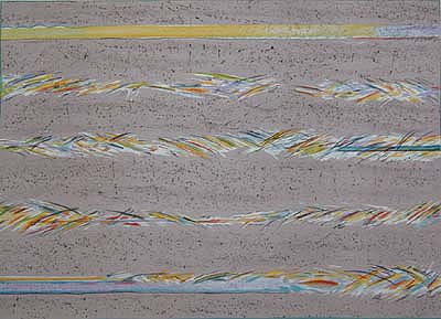 Sybil Kleinrock Hand Signed Publisher Proof Lithograph:"Dreamfields Taupe"