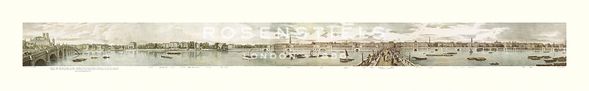 T M Baynes Hand Numbered Limited Edition Print on Paper :"View of the North Bank of The Thames I"