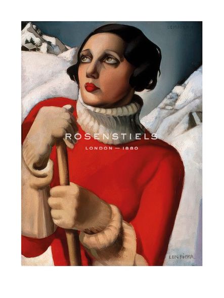 Tamara de Lempicka Hand Numbered Limited Edition Print on Paper:"Saint Moritz, 1929"