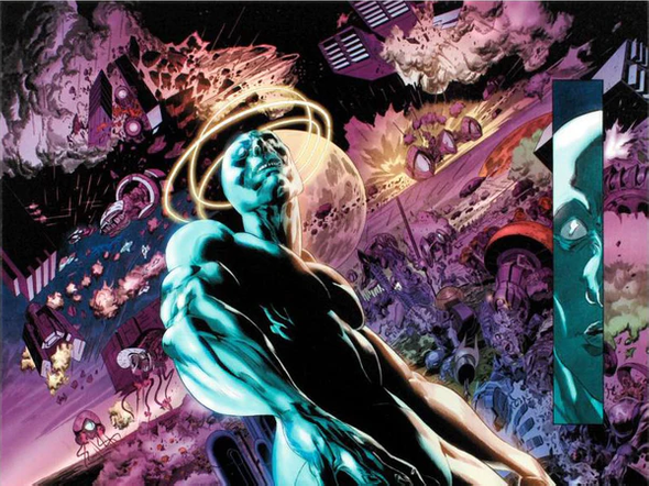 Tan Eng Huat and Marvel Comics Limited Edition Stretched Canvas Giclée: "Silver Surfer: In Thy Name #3"