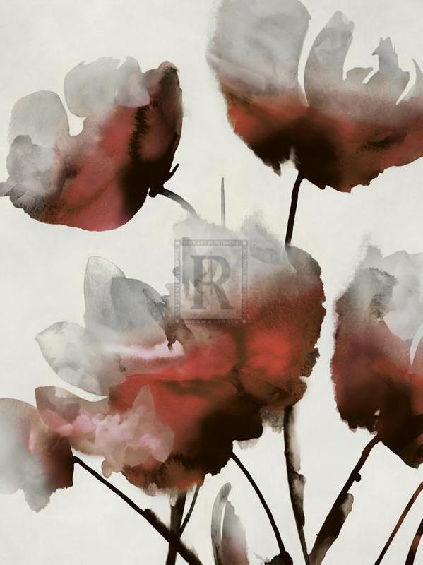 Tania Bello 30 x 40 in. Open Giclee Canvas:"Sylvan II - Rouge"