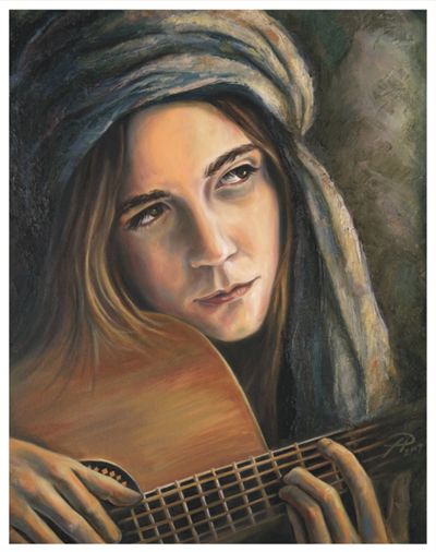 Tanya Jean Peterson Handsigned and Numberd Giclee on Canvas:"A Winter Song"