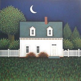 Ted Jeremenko Artist Signed Limited Edition Serigraph on Paper:"Country Cottage"
