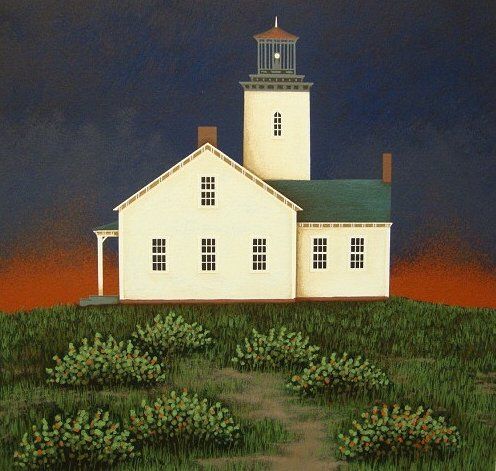 Ted Jeremenko Artist Signed Limited Edition Serigraph on Paper:"Crimson Light "