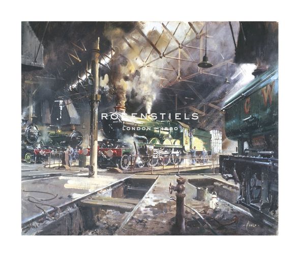 Terence Cuneo Hand Numbered Limited Edition Print on Paper :"Castles At Tyseley"